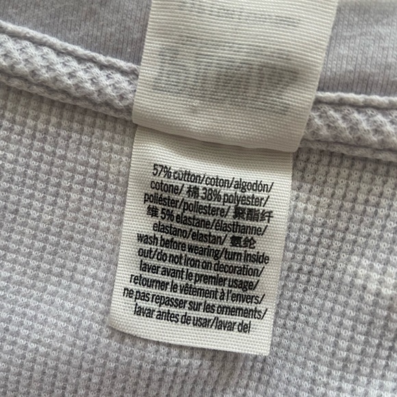 PINK VICTORIA'S SECRET Waffle Knit Long Sleeve Tee Tie Dye SIZE S - Picture 8 of 9